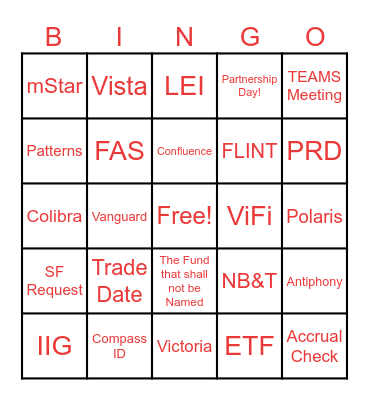 GIDM B-I-N-G-O Bingo Card