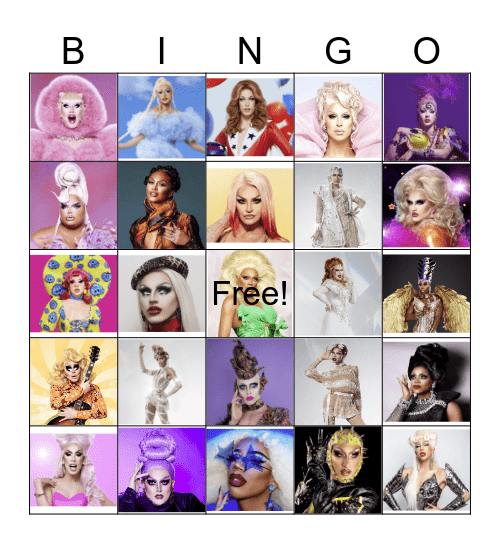 Drag Bingo 2023 Bingo Card