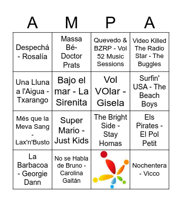 Bingo Musical Claret Bingo Card