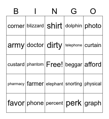 Bingo Card
