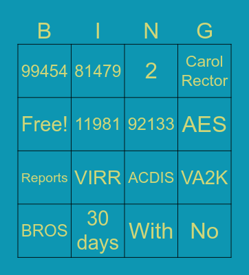 June 2023 Roundtable Bingo Card