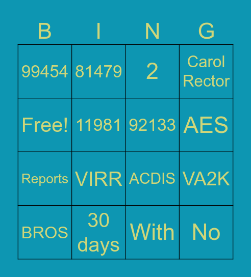 June 2023 Roundtable Bingo Card