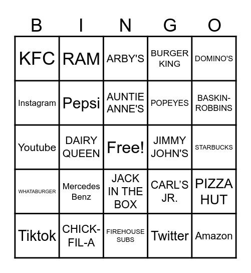 53 - Logos Bingo Card