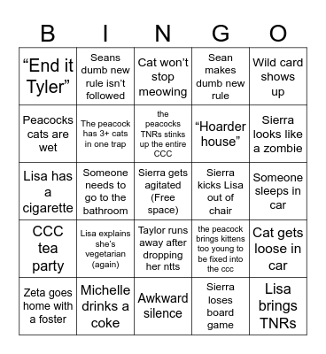 NTT Bingo Card