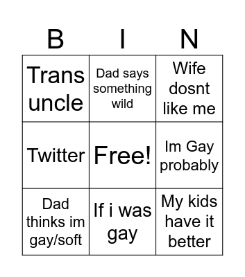 Spesy Weshy Bingo Card