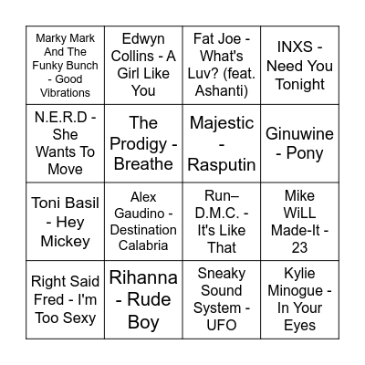 PRINCE BINGO ROUND 2 Bingo Card