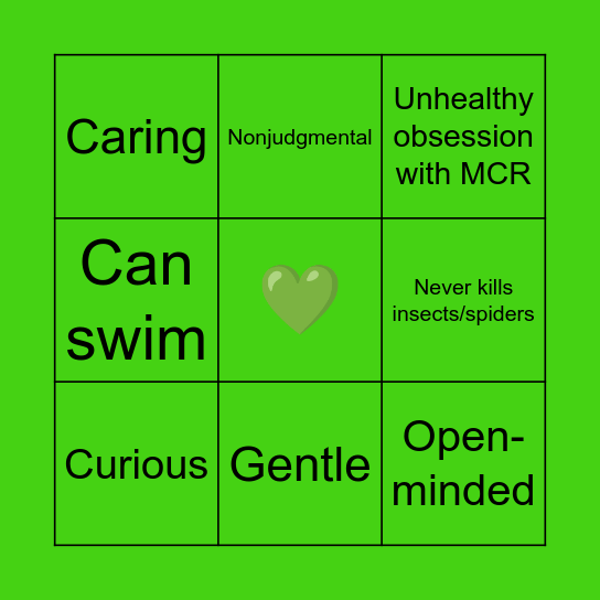 Momo's green flag bingo Card