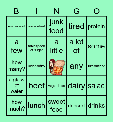 Vocabulary Bingo Card