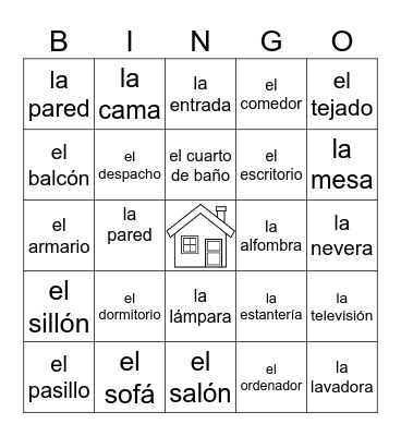 La casa Bingo Card