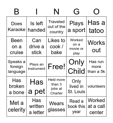 Pod Partners Bingo Card