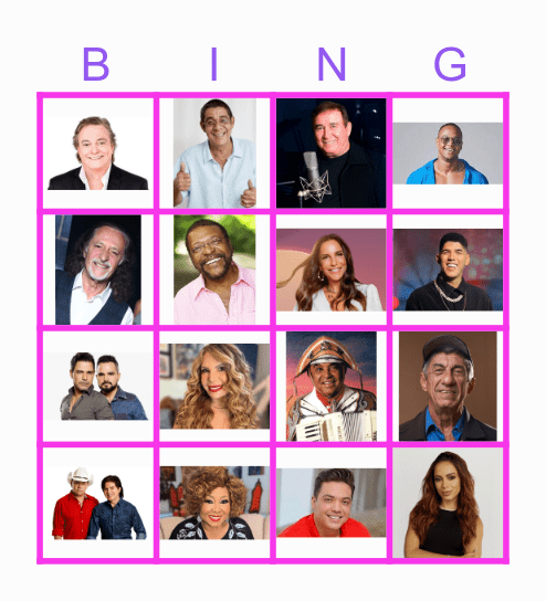 BINGO MUSICAL Bingo Card