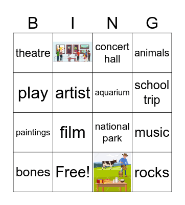 Schooltrips!-BINGO Card