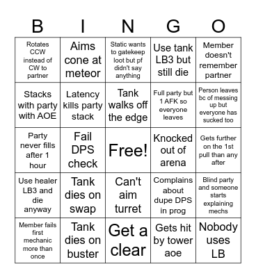 P9S-10S PF Raiding Bingo Card