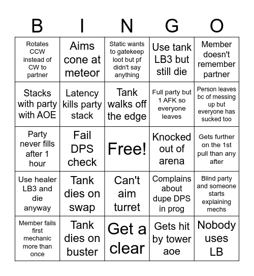 P9S-10S PF Raiding Bingo Card