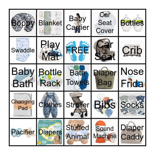 WE CAN BEARLY WAIT FOR BABY BOY! Bingo Card