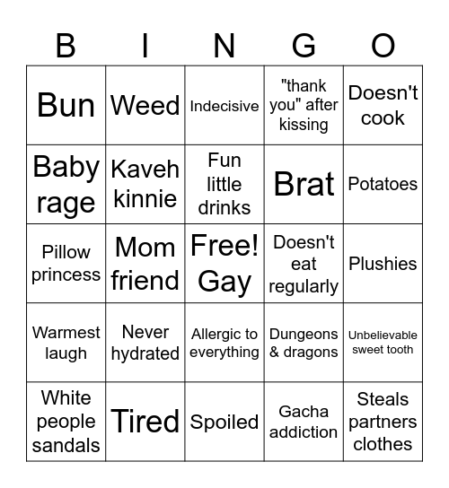 Autumn Bingo Card