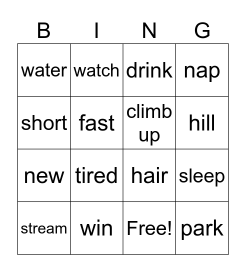 Bingo Card
