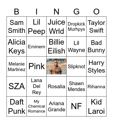 NLE Choppa & Friends Bingo Card
