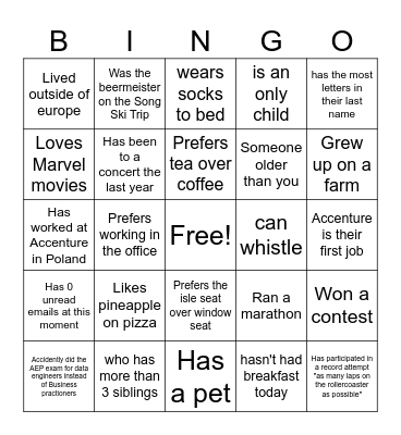 Marketing platforms & Platform Activation Bingo Card