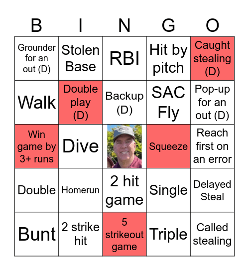 Fairmount ELITE Softball Bingo Card