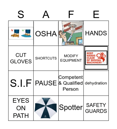 SAFETY BINGO Card