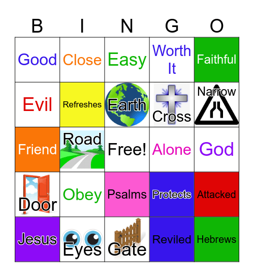 Psalm 119:17-24 Bingo Card