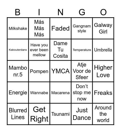 Ilse 30 partybingo Card