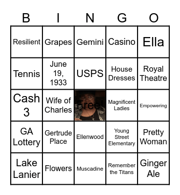Roberta's 90th Birthday Bingo Card