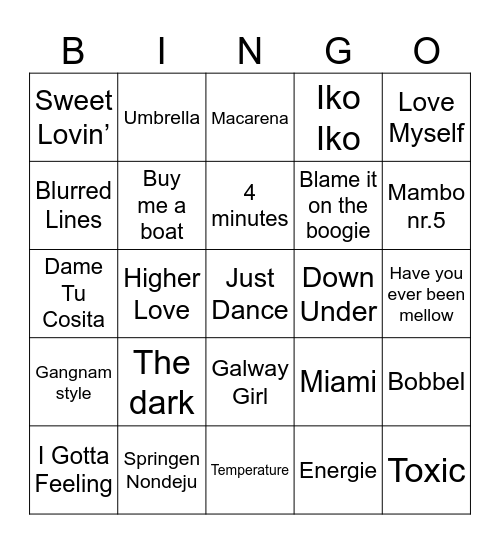 Ilse 30 partybingo Card