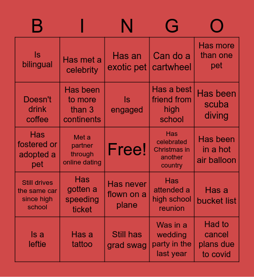 Bingo Card