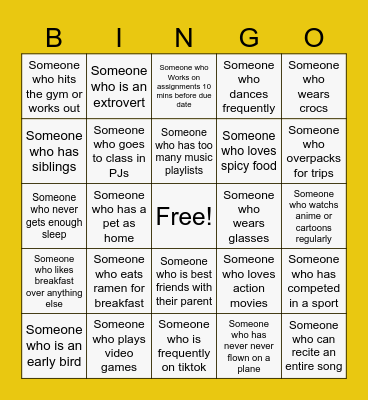 BRIDGES BINGO Card