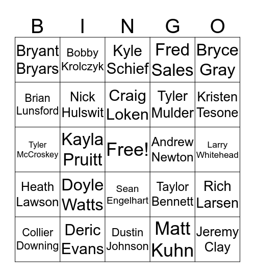 Networking Bingo-February 1st Bingo Card