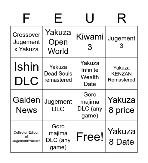 RGG Summit Summer 2023 Bingo Card