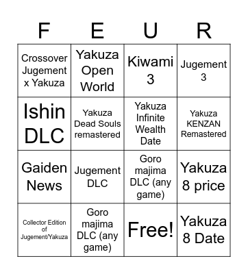 RGG Summit Summer 2023 Bingo Card