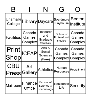 CBU Layoffs Bingo Card