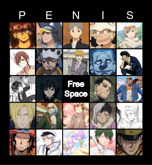 Favorite Character Bingo Card