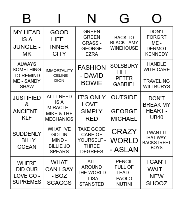 THE BARN HOUSE Bingo Card