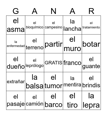 Diarios de Motocicleta Bingo Card