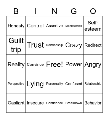 Communication Skills Bingo Card