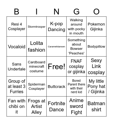 Qcon Bingo Card