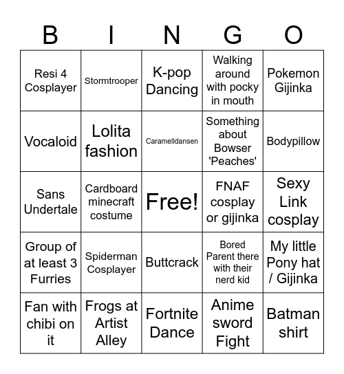 Qcon Bingo Card