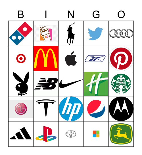 Logos Bingo Card
