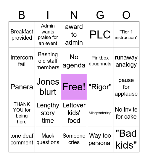 ✨Bingo✨ Bingo Card