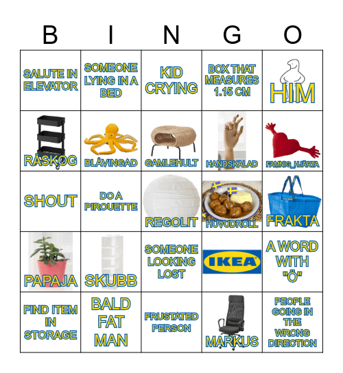 IKEA BINGO Card