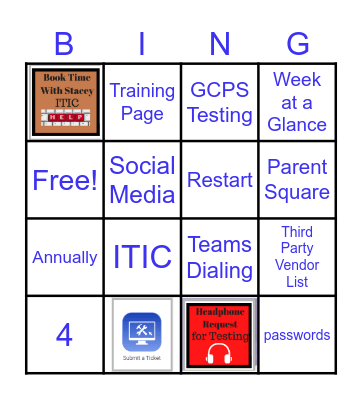 BOY Tech Bingo Card