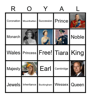 Royal Family Rumble! Bingo Card