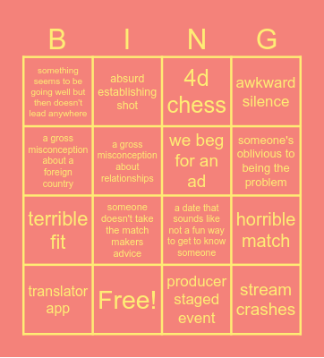 Mixed Martial Arts Bingo Card