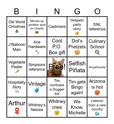 Digging Up the Bingo! Bingo Card