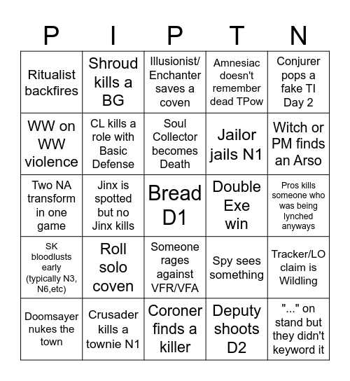 ToS2 Bingo Card