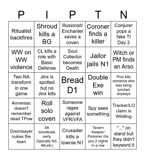 ToS2 Bingo Card